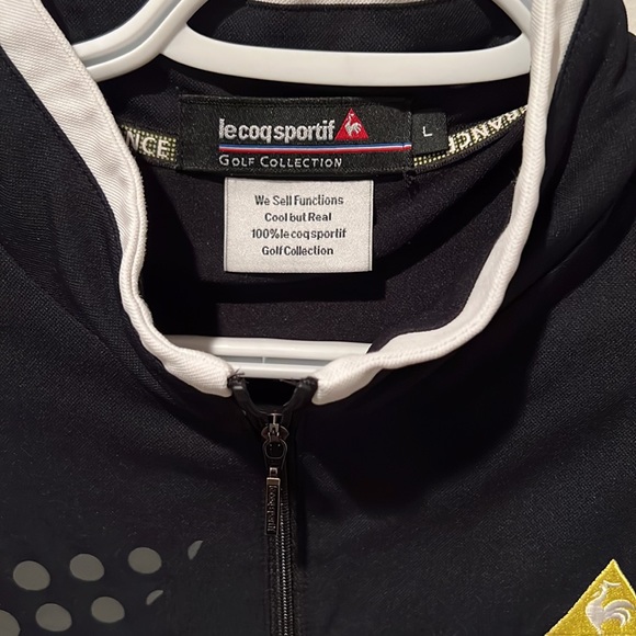 Black Le Coq Sportif golf shirt - Picture 5 of 8
